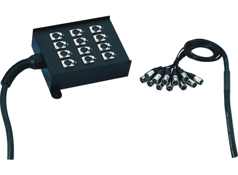 Stageboks 12/0, Metalboks med håndtak, 10m 